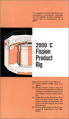 2000 degree C Fission Product Rig (IS Leaflet no.305506, 1960s)