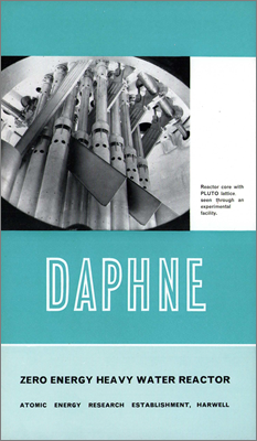 DAPHNE Zero Energy Heavy Water Reactor (IS Leaflet no.291258 Revised, 1960s)