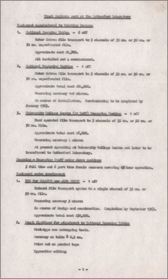 Track analysis work at the Rutherford Laboratory (Technical note, 3 October 1962)