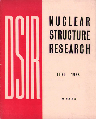 DSIR Nuclear Structure Research (June 1963, Report of the Working Party on Nuclear Structure Research to advise the Research Grants Committee on the facilities required in universities)