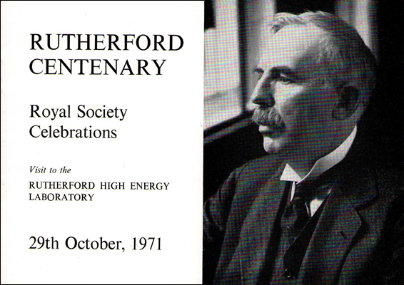 Rutherford Centenary / Royal Society Celebrations -- Brochure (29 October 1971)