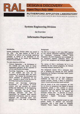 Systems Engineering Division overview