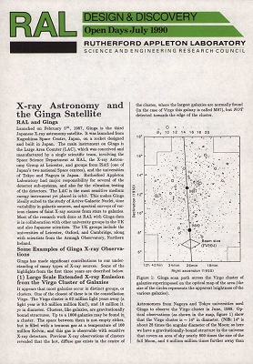 X-ray astronomy and the Ginga Satellite
