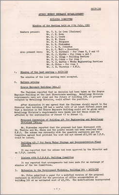 BC(61)38 Minutes of meeting (11 July 1961)