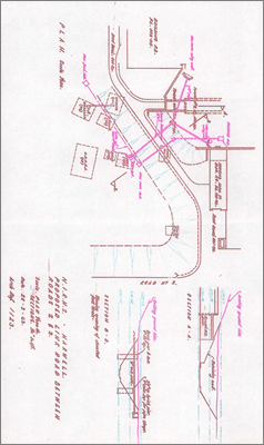 RLBC/P108 Proposed link road from Nimrod Experimental Hall to Parasitic Area and Tunnel 8 (undated)
