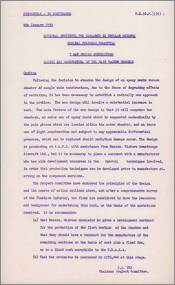 NI(GP)(59)1 also PSPC/P33 Design and manufacture of the main vacuum chamber (9 January 1959)