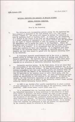 NI(GP)(59)7 Patents (Patents policy and discussion of Government and universities practices, 26 January 1959)