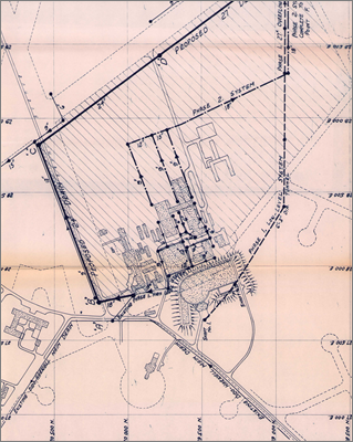 NI/GP/61/6 Surface water drainage scheme for the Rutherford Laboratory (Includes local map, 26 January 1961)