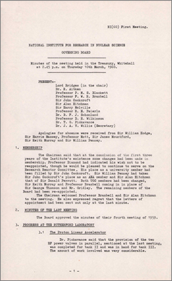 NI-60-01 Treasury, Whitehall (10 March 1960)