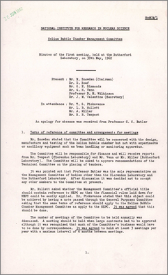 HeMCM/1 Minutes of the first meeting held at Rutherford Laboratory (30 May 1962)