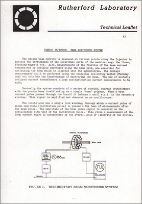 Nimrod Injector: Beam monitoring system