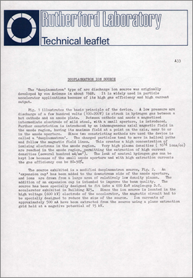 A33 Duoplasmatron ion source