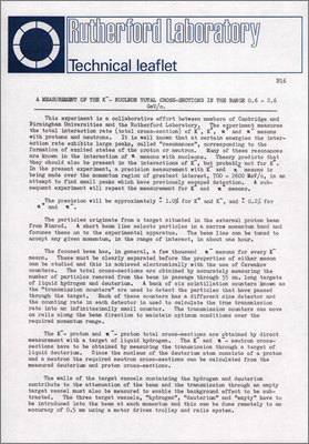 B16 A measurement of the K- nucleon total cross-sections in the range 0.6 to 2.6