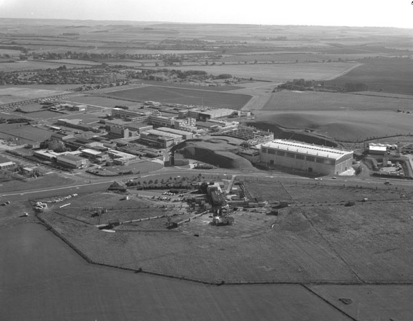 Aerial view of Rutherford Laboratory looking south-east (1972, R12150)