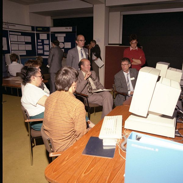 Computing Facilities Committee visit to RAL, John Douce in the Centre